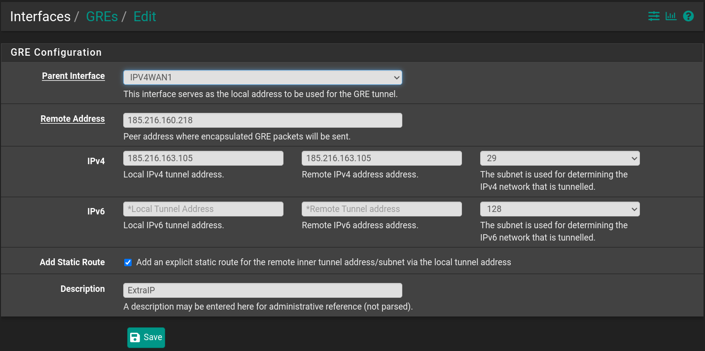 pfSense-GRE